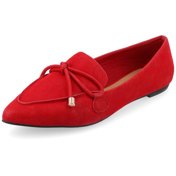 Journee Collection Shoes - Journee Collection Women's Muriel Flat Red 7 Medium